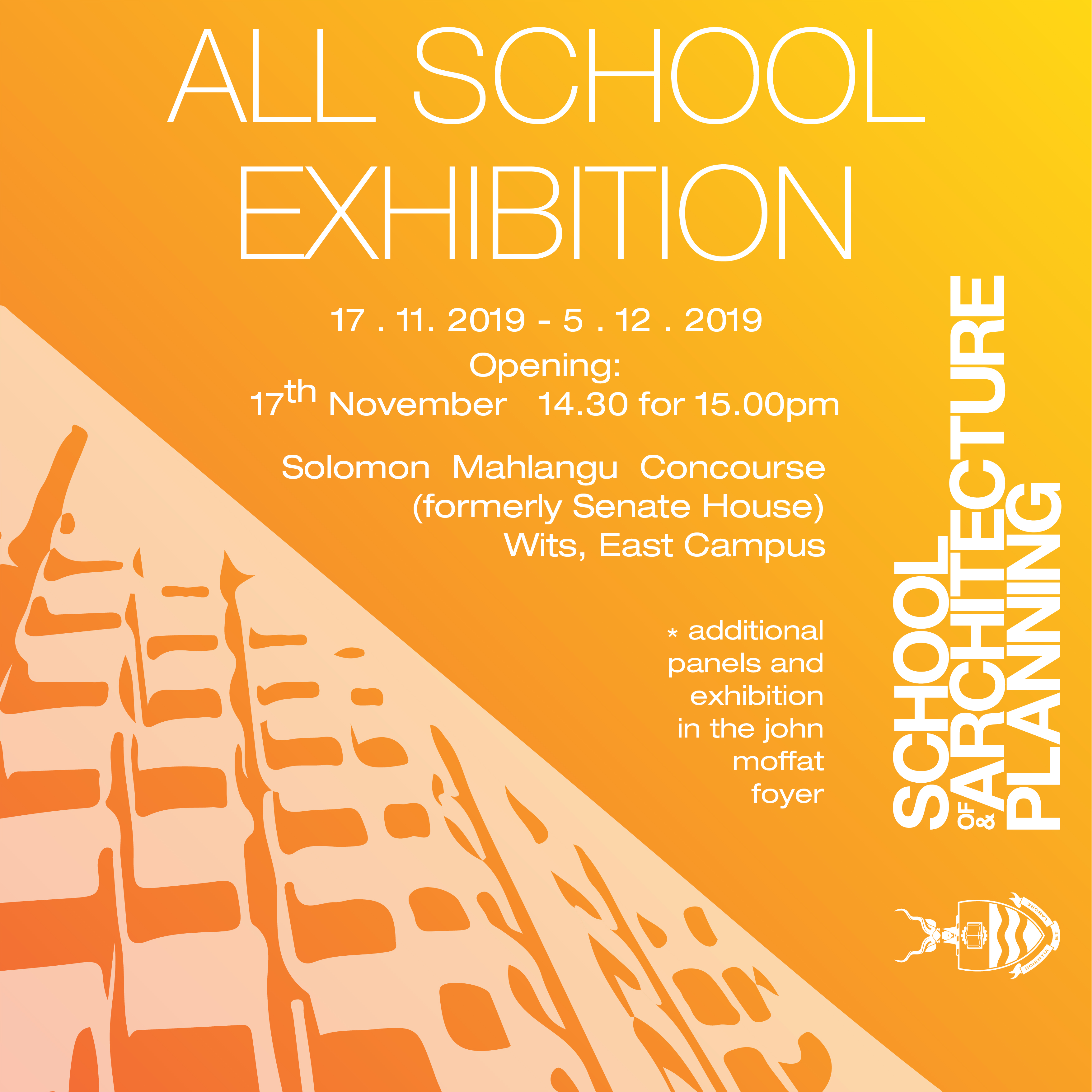 Student work exhibition invitation